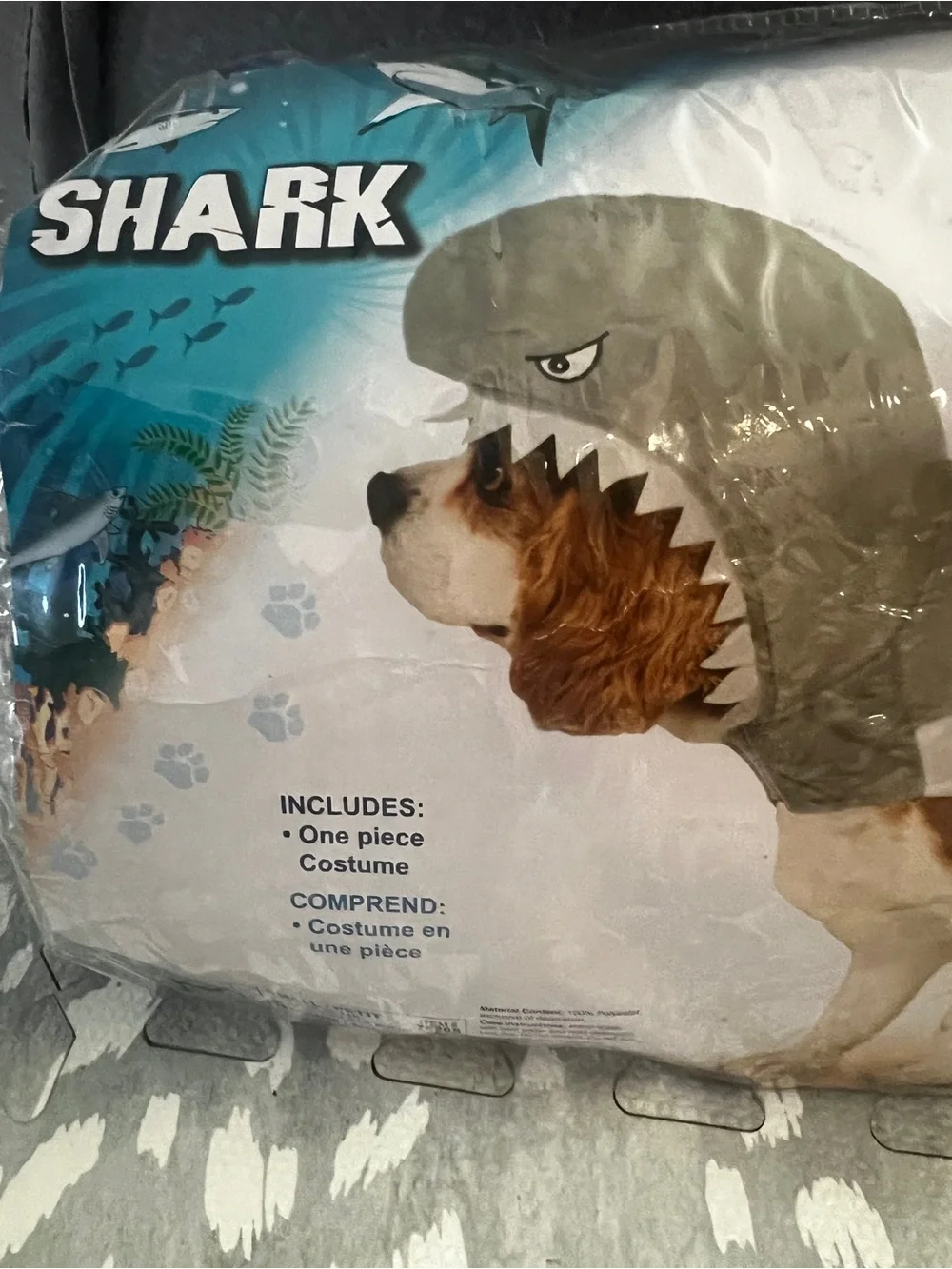 Gray Shark Dog Costume - Pet Costume